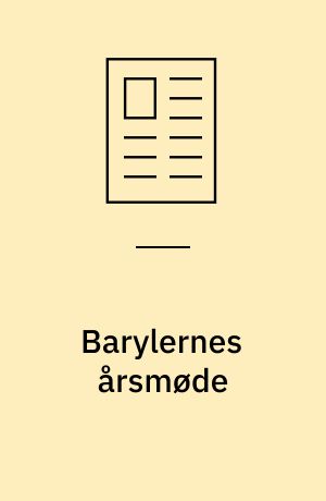 Barylernes årsmøde