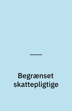 Begrænset skattepligtige
