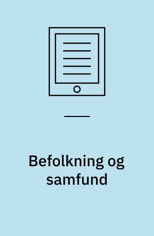 Befolkning og samfund