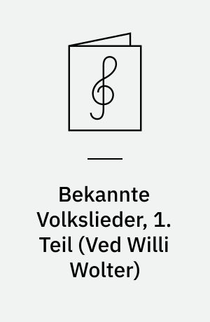 Bekannte Volkslieder, 1. Teil : für das anfangende Zusammenspiel : for 2 eller 3 blokfløjter med underlagt tekst