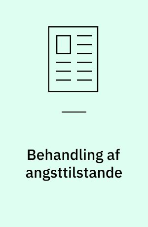 Behandling af angsttilstande