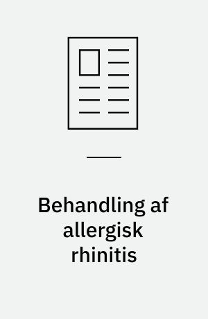 Behandling af allergisk rhinitis : svanesang for injektioner med depotsteroid
