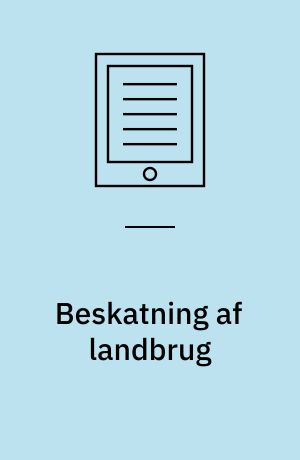 Beskatning af landbrug