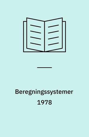 Beregningssystemer 1978