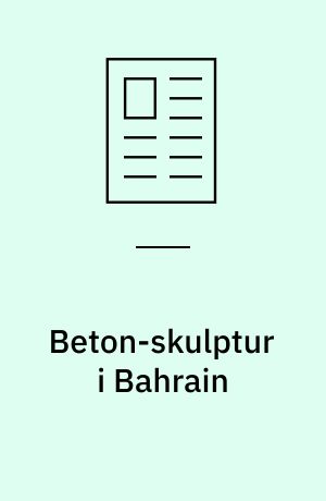 Beton-skulptur i Bahrain
