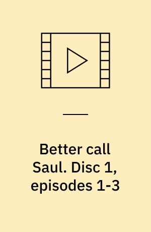 Better call Saul. Disc 1, episodes 1-3 (Stor skrift)