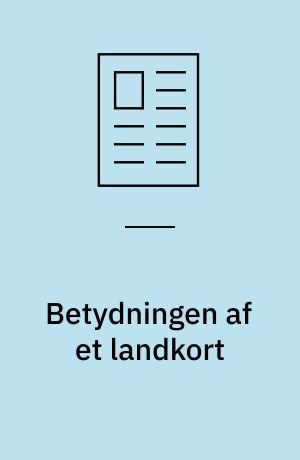 Betydningen af et landkort