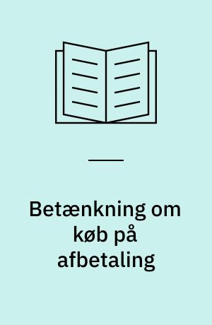 Betænkning om køb på afbetaling