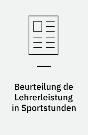 Beurteilung de Lehrerleistung in Sportstunden