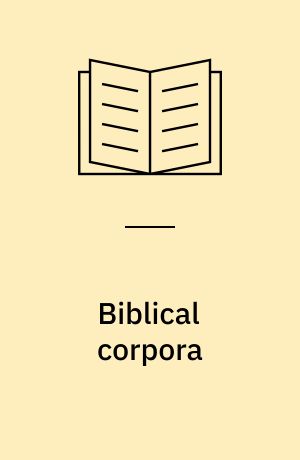 Biblical corpora : representations of disability in Hebrew biblical literature