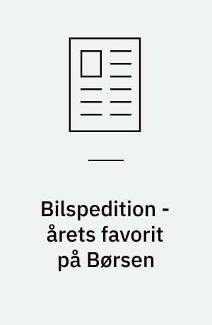 Bilspedition - årets favorit på Børsen