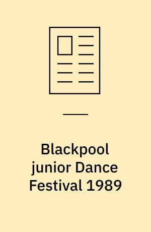 Blackpool junior Dance Festival 1989