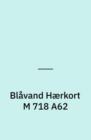Blåvand Hærkort M 718 A62 : Danmark 1:50 000 (2 cm)