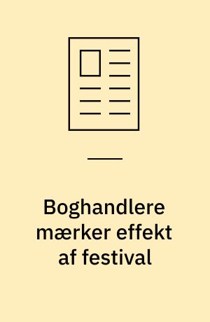 Boghandlere mærker effekt af festival
