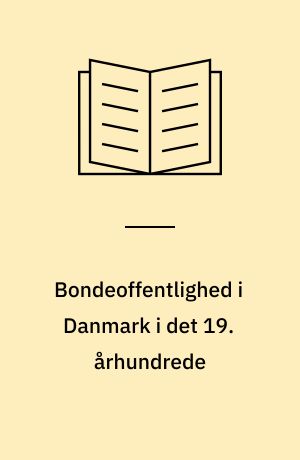 Bondeoffentlighed i Danmark i det 19. århundrede
