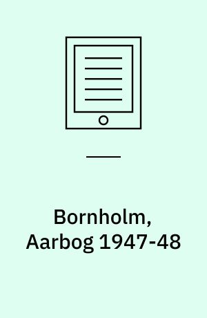 Bornholm, Aarbog 1947-48