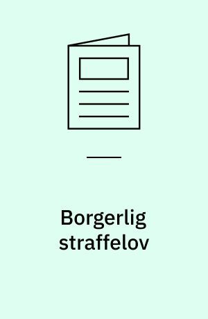 Borgerlig straffelov
