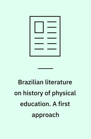 Brazilian literature on history of physical education. A first approach