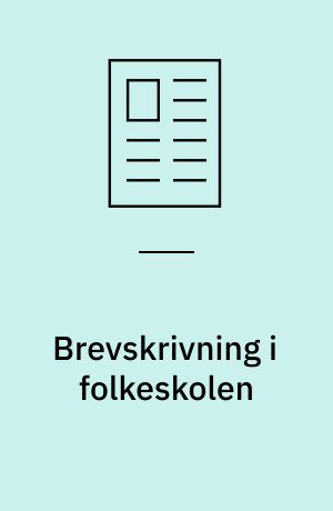 Brevskrivning i folkeskolen