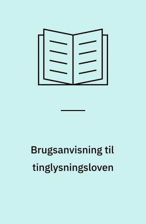 Brugsanvisning til tinglysningsloven