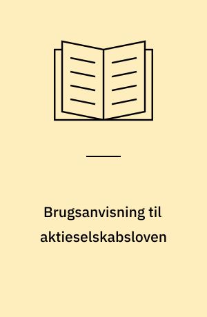 Brugsanvisning til aktieselskabsloven