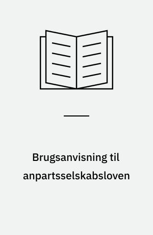 Brugsanvisning til anpartsselskabsloven