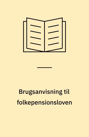 Brugsanvisning til folkepensionsloven