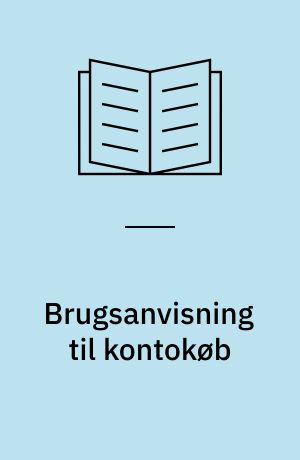 Brugsanvisning til kontokøb