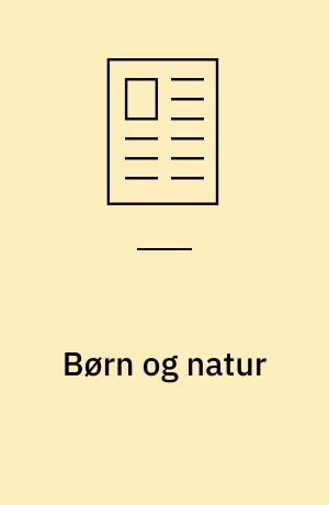 Børn og natur