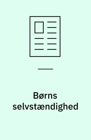 Børns selvstændighed