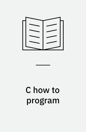 C how to program : with an introduction to C++
