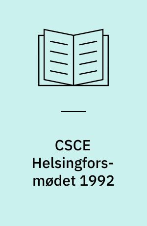 CSCE Helsingfors-mødet 1992