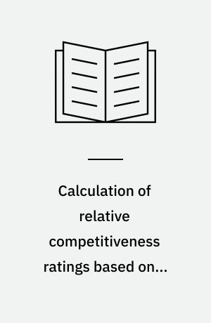 Calculation of relative competitiveness ratings based on a nonparametric approach