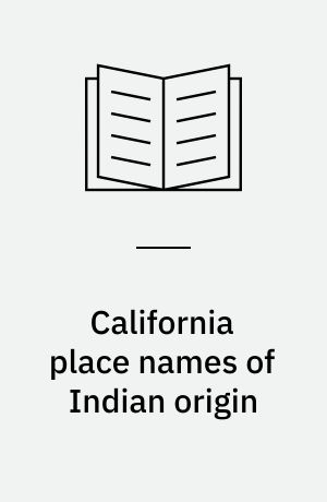 California place names of Indian origin