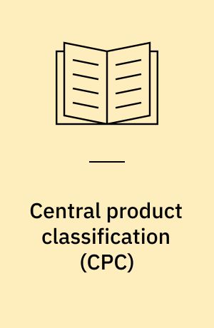 Central product classification (CPC) : version 1.1