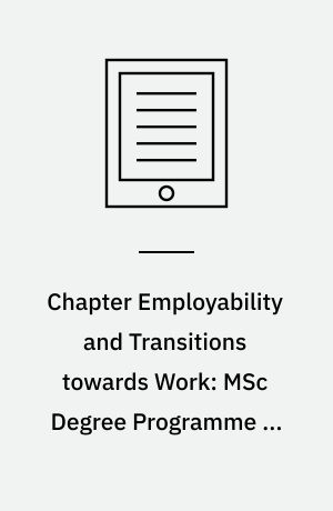 Chapter Employability and Transitions towards Work: MSc Degree Programme in Educational Planning and Human Resource Development, Catholic University of the Sacred Heart of Brescia