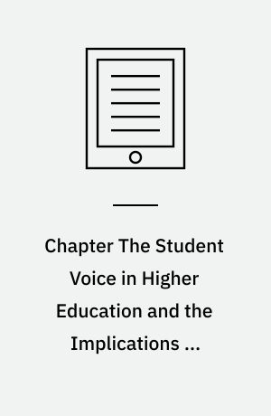 Chapter The Student Voice in Higher Education and the Implications of Promoting Faculty Development