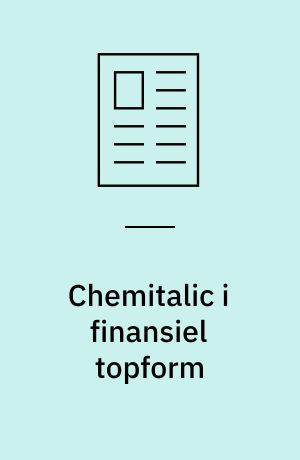 Chemitalic i finansiel topform