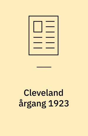 Cleveland årgang 1923