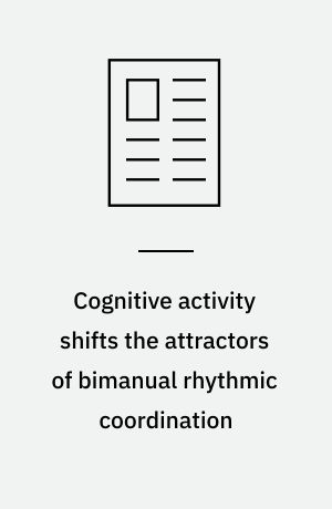 Cognitive activity shifts the attractors of bimanual rhythmic coordination