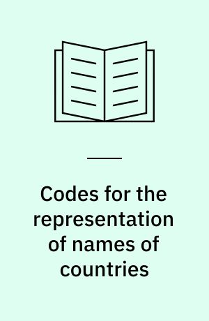 Codes for the representation of names of countries