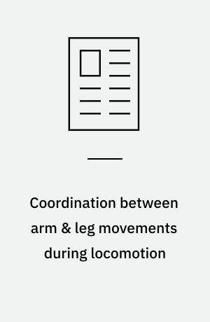 Coordination between arm & leg movements during locomotion