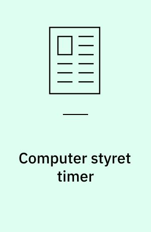 Computer styret timer