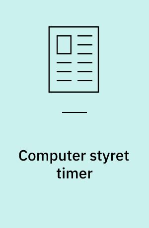 Computer styret timer