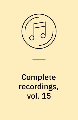 Complete recordings, vol. 15 : 1938