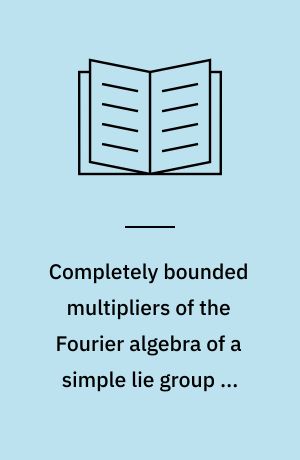 Completely bounded multipliers of the Fourier algebra of a simple lie group of real rank one