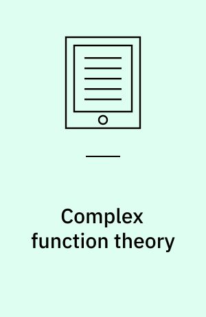 Complex function theory
