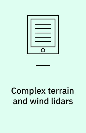 Complex terrain and wind lidars