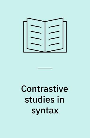 Contrastive studies in syntax