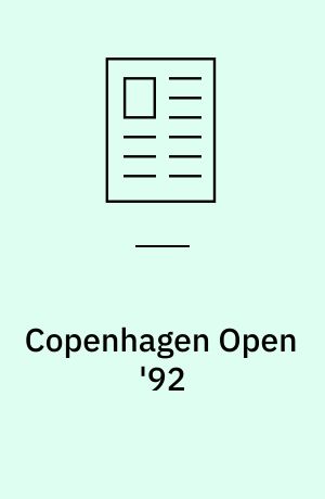 Copenhagen Open '92